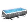 Bestway 56721 Power Steel 404x201x100cm Rechteckiges Rohrpool, Grey / blue, 6478L