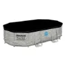 Bestway 56946 Power Steel Swim Vista 488x305x107cm Ovales Rohrpool, Grey / blue, 10949L