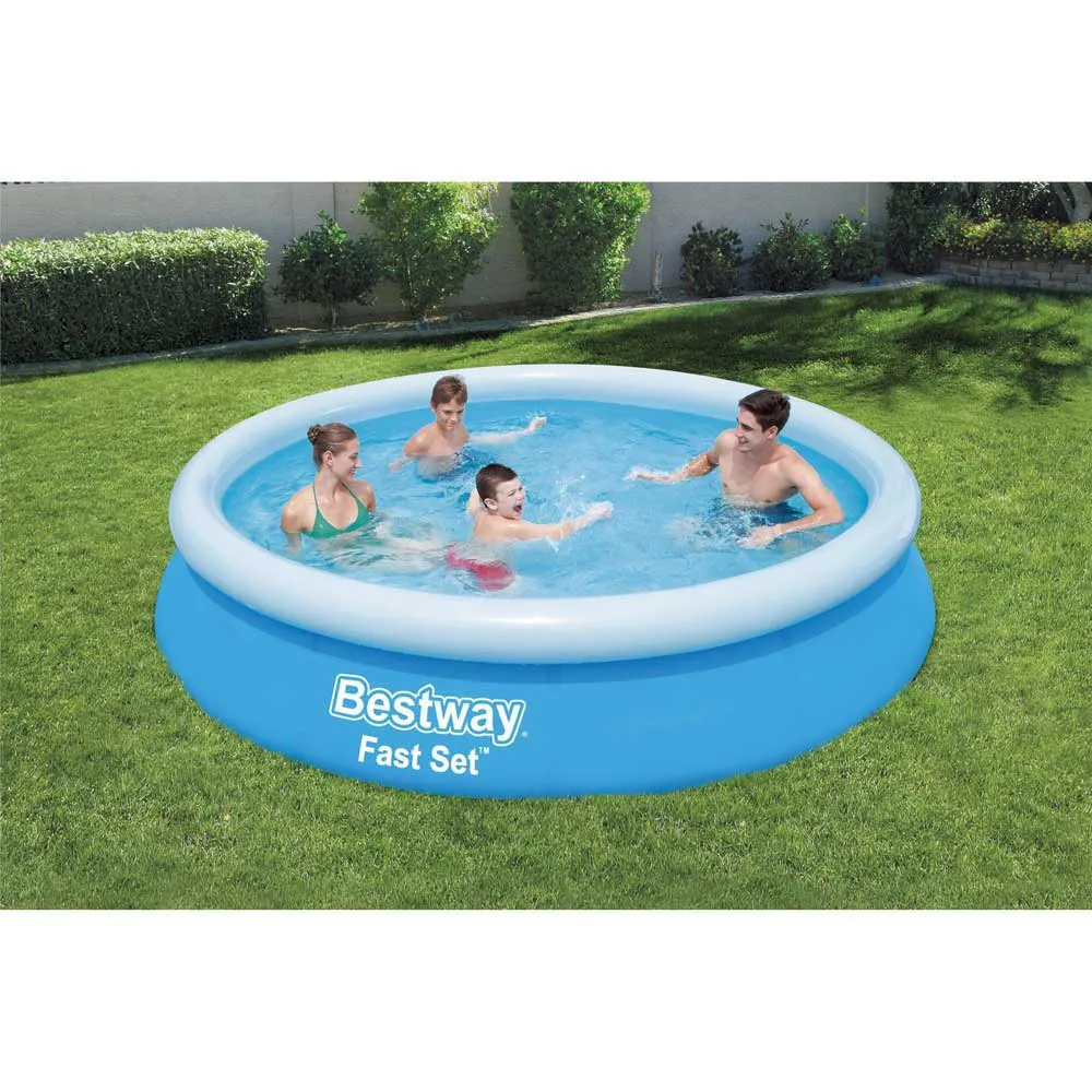 Bestway 57273 Fast Set Ø366x76cm Runder Aufblasbarer Pool, Blue, 5377L Bestway 57273 Fast Set Ø366x76cm Runder Aufblasbarer Pool, Blue, 5377L