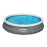 Bestway 57313 Fast Set Rattan Ø457x84cm Runder Aufblasbarer Pool, Blue, 9677L