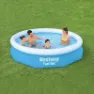 Bestway 57456 Runder Aufblasbarer Pool, Blue / white, 305 x 66cm