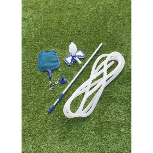 Bestway 58234 Aquaclean Reinigungs-und Pflegeset, Grey / blue, One Size Bestway 58234 Aquaclean Reinigungs-und Pflegeset, Grey / blue, One Size