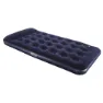 Bestway 67224 Twin Easy Inflate Flocked 188x99x28 Cm Einzel-luftbett Mit Eingebauter Pumpe, Navy, 188 x 99 x 28cm