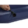 Bestway 67681 Double 191x137x30 Cm Einzel-luftbett Mit Eingebauter Pumpe, Navy, 191 x 137 x 30cm