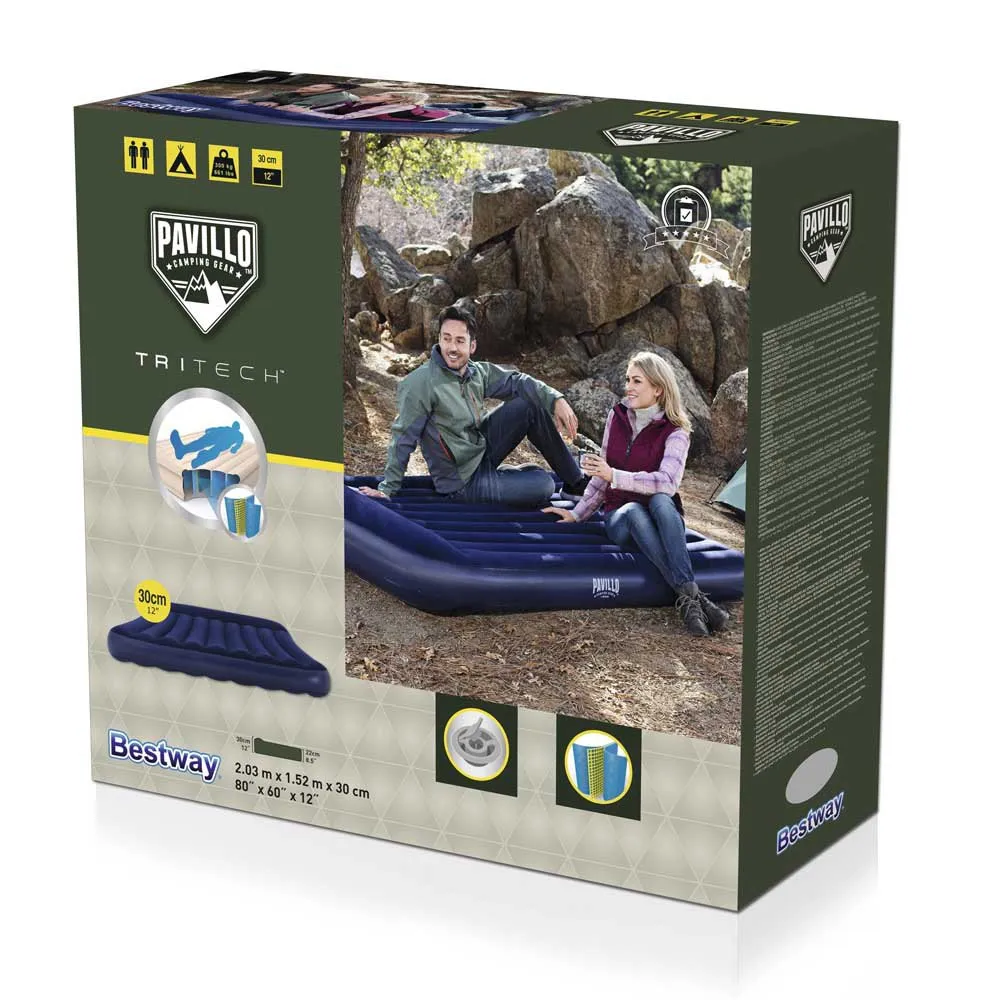 Bestway 67682 Double 203x152x30 Cm Doppel-luftbett Mit Eingebauter Pumpe, Multicolour, 203 x 152 x 30cm Bestway 67682 Double 203x152x30 Cm Doppel-luftbett Mit Eingebauter Pumpe, Multicolour, 203 x 152 x 30cm