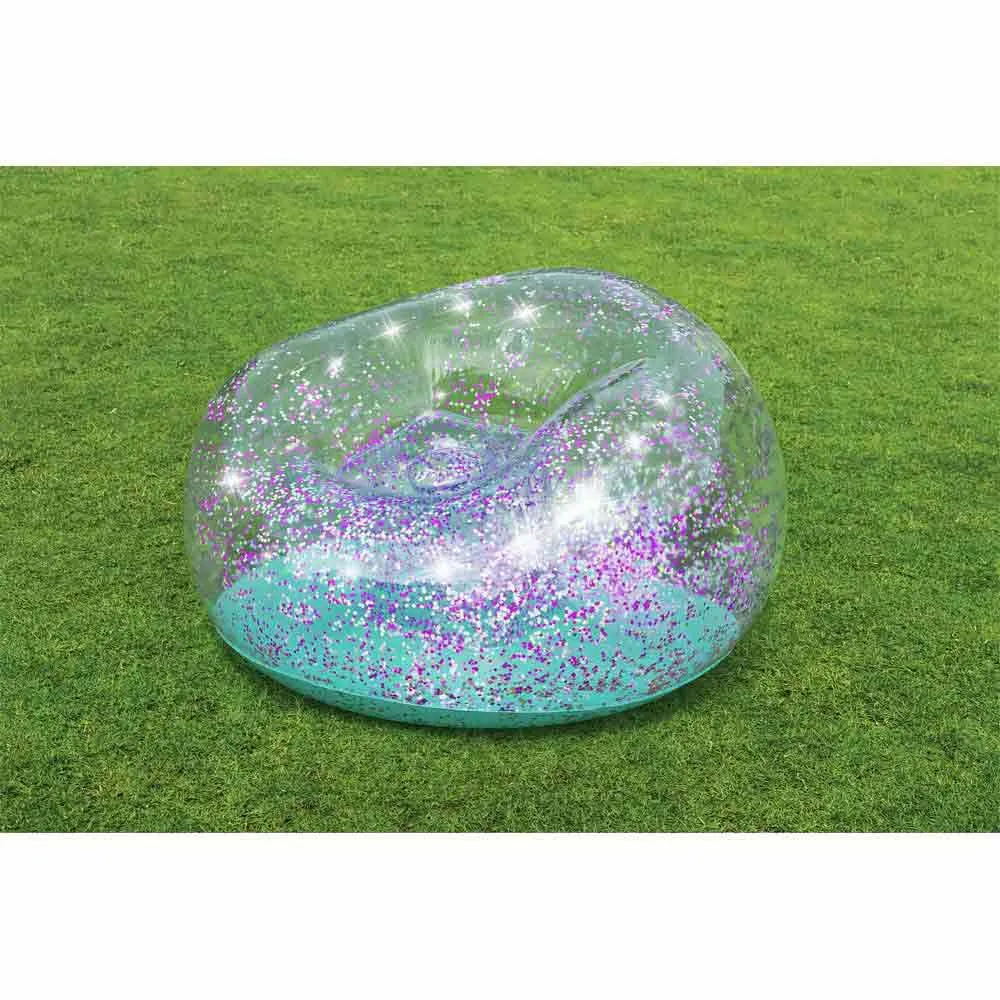 Bestway 75115 Glitter Dream 114x112x66 Cm Junior-luftstuhl, Multicolour, 114 x 112 x 66cm Bestway 75115 Glitter Dream 114x112x66 Cm Junior-luftstuhl, Multicolour, 114 x 112 x 66cm