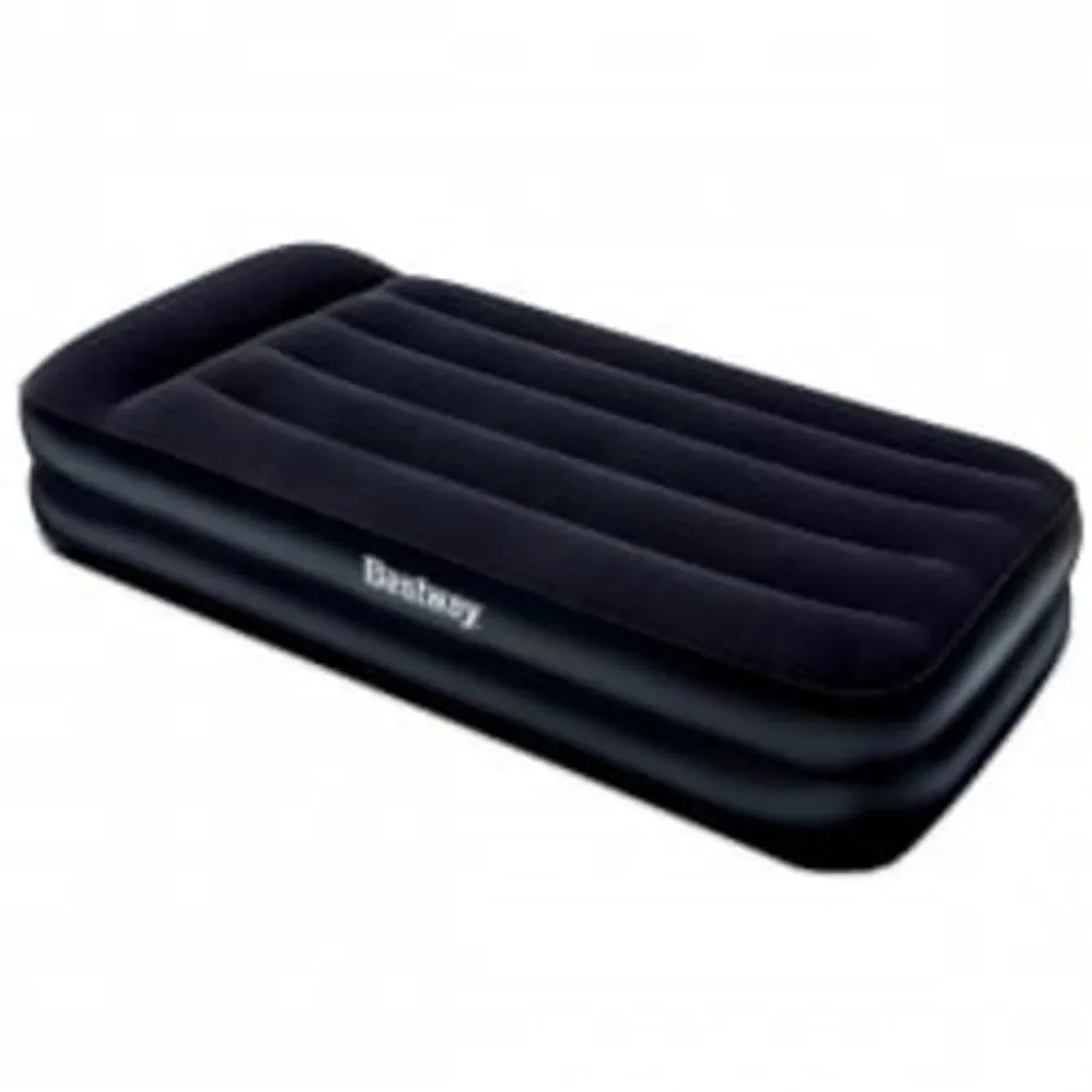Bestway Aufblasbare Beflockte Luftmatratze Mit Eingebauter Elektrischer Luftpumpe, Black, One Size Bestway Aufblasbare Beflockte Luftmatratze Mit Eingebauter Elektrischer Luftpumpe, Black, One Size