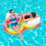 Bestway Aufblasbare Doppelliegematte Mit Rückenlehne 186x116 Cm, Multicolor, One Size