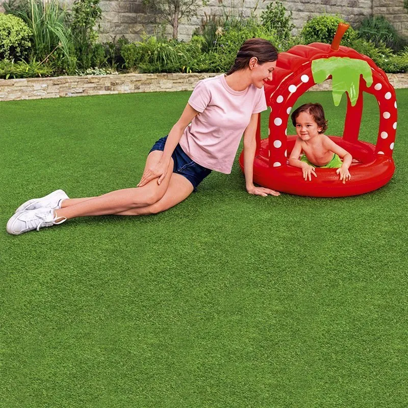 Bestway Aufblasbarer Pool In Erdbeerform Mit Sonnenschirm, Red, 91 x 91 x 91cm Bestway Aufblasbarer Pool In Erdbeerform Mit Sonnenschirm, Red, 91 x 91 x 91cm