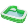 Bestway Aufblasbarer Pool Mit Sitz 231x231x51 Cm, Green / white, 231 x 231 x 51cm