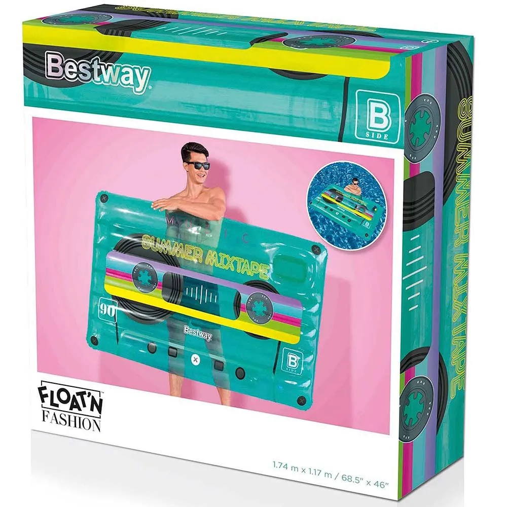 Bestway Aufblasbares Aufblasbares Bandkassette 174x117 Cm, Multicolor, One Size