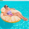 Bestway Confort Deluxe Schwebender Stuhl, Orange / white, 118 x 117cm