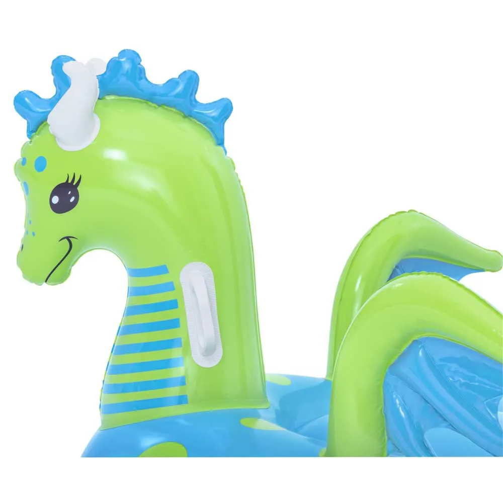 Bestway Dragon Luftmatratze Für Pool, Green / blue, 134 x 142cm Bestway Dragon Luftmatratze Für Pool, Green / blue, 134 x 142cm