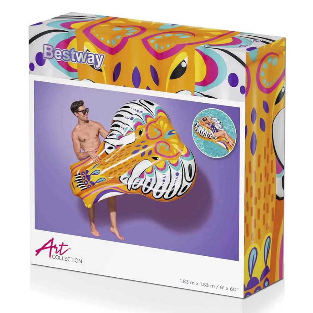Bestway Elefant Pool Luftmatratze, Multicolour, 183 x 153cm Bestway Elefant Pool Luftmatratze, Multicolour, 183 x 153cm