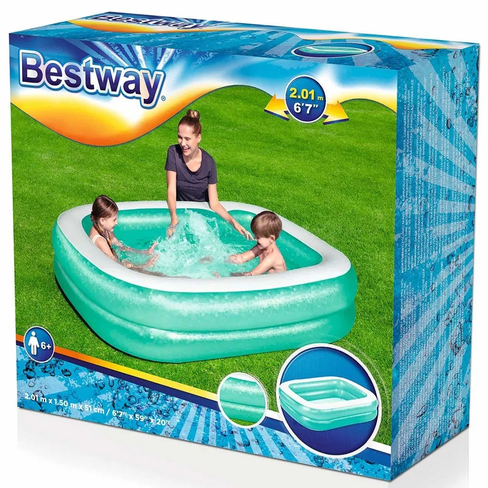 Bestway Familien-aufblaspool 201x150x51 Cm, Multicolor, One Size Bestway Familien-aufblaspool 201x150x51 Cm, Multicolor, One Size