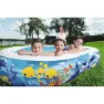 Bestway Family 262x157x46 Cm Ovaler Aufblasbarer Pool, Blue / white, 544L