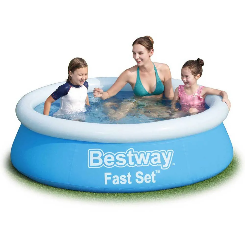 Bestway Fast Set 183x51 Cm Runder Aufblasbarer Pool, Blue, 940L Bestway Fast Set 183x51 Cm Runder Aufblasbarer Pool, Blue, 940L