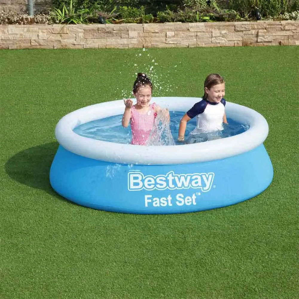 Bestway Fast Set 183x51 Cm Runder Aufblasbarer Pool, Blue, 940L Bestway Fast Set 183x51 Cm Runder Aufblasbarer Pool, Blue, 940L