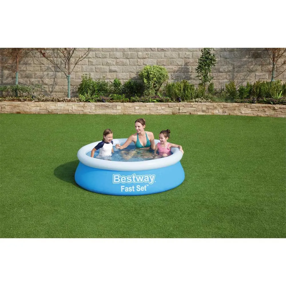 Bestway Fast Set 183x51 Cm Runder Aufblasbarer Pool, Blue, 940L Bestway Fast Set 183x51 Cm Runder Aufblasbarer Pool, Blue, 940L