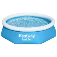 Bestway Fast Set 244x61 Cm Runder Aufblasbarer Pool Bestway Fast Set 244x61 Cm Runder Aufblasbarer Pool