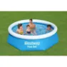 Bestway Fast Set Ø 244x61 Cm Runder Aufblasbarer Pool, Blue, 1880L