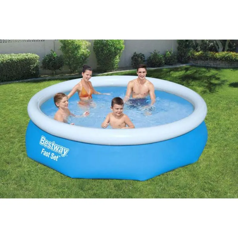 Bestway Fast Set Ø 305x76 Cm Runder Aufblasbarer Pool, Blue, 3800L Bestway Fast Set Ø 305x76 Cm Runder Aufblasbarer Pool, Blue, 3800L