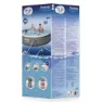 Bestway Fast Set Rattan 396x84 Cm Runder Aufblasbarer Pool, Grey, 7340L