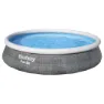 Bestway Fast Set Rattan 396x84 Cm Runder Aufblasbarer Pool, Grey, 7340L