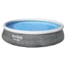 Bestway Fast Set Rattan 396x84 Cm Runder Aufblasbarer Pool, Grey, 7340L