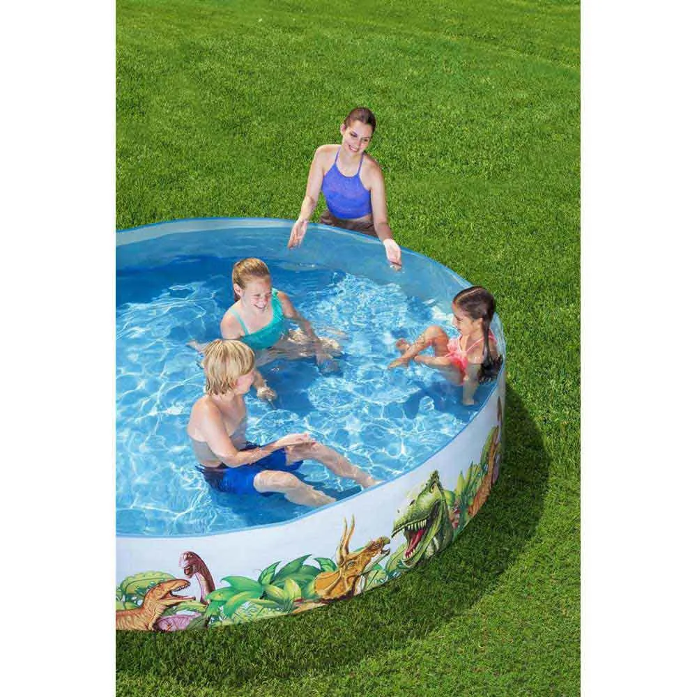 Bestway Fill ´n Fun Dinosaurs 244x46 Cm Pool, Multicolour, 2074L Bestway Fill ´n Fun Dinosaurs 244x46 Cm Pool, Multicolour, 2074L