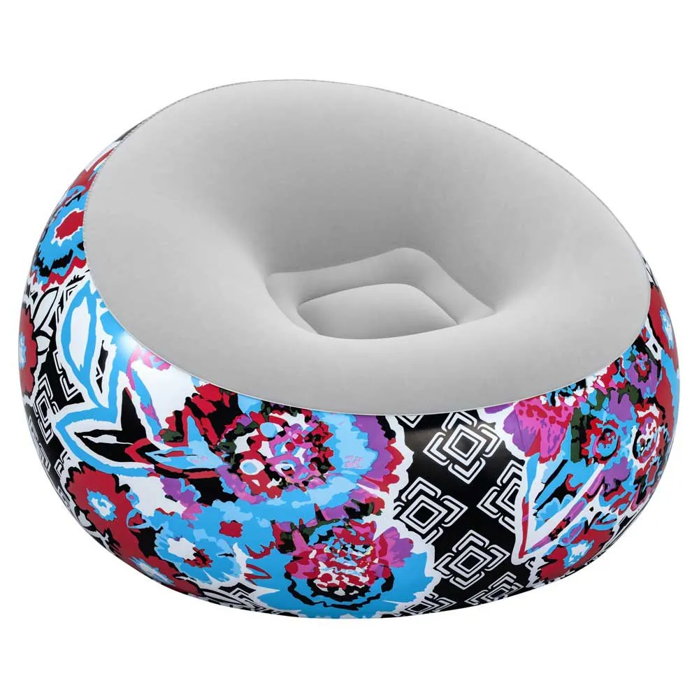 Bestway Floral Air Aufblasbares Sofa, Multicolour, 112 x 112 x 66cm Bestway Floral Air Aufblasbares Sofa, Multicolour, 112 x 112 x 66cm