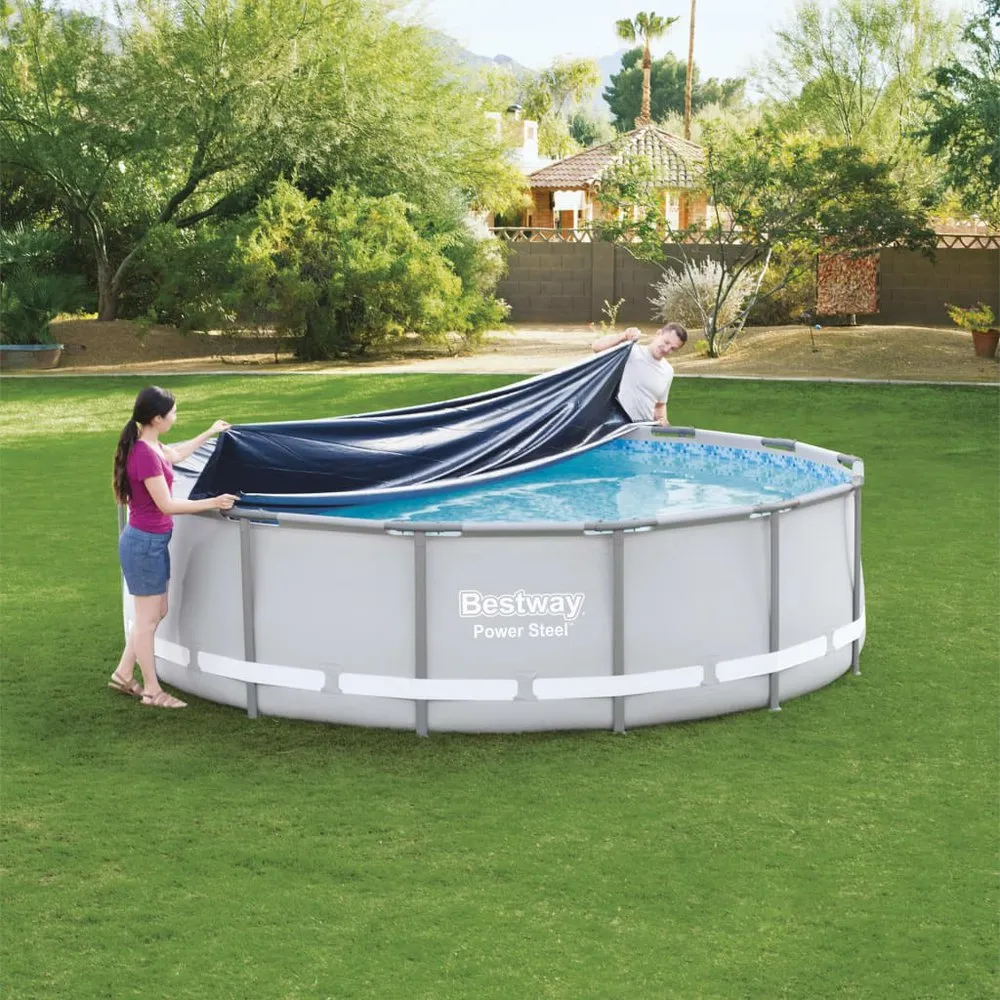Bestway Flowclear Poolabdeckung 427 Cm, Anthracite, 427cm Bestway Flowclear Poolabdeckung 427 Cm, Anthracite, 427cm