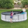 Bestway Flowclear Poolabdeckung 427 Cm, Anthracite, 427cm