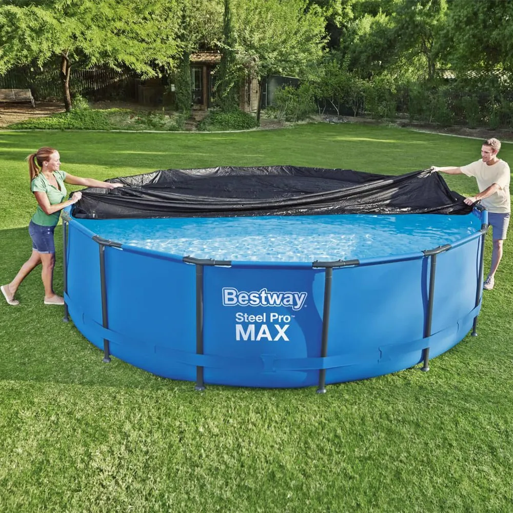 Bestway Flowclear Poolabdeckung 457 Cm, Anthracite, 457cm Bestway Flowclear Poolabdeckung 457 Cm, Anthracite, 457cm