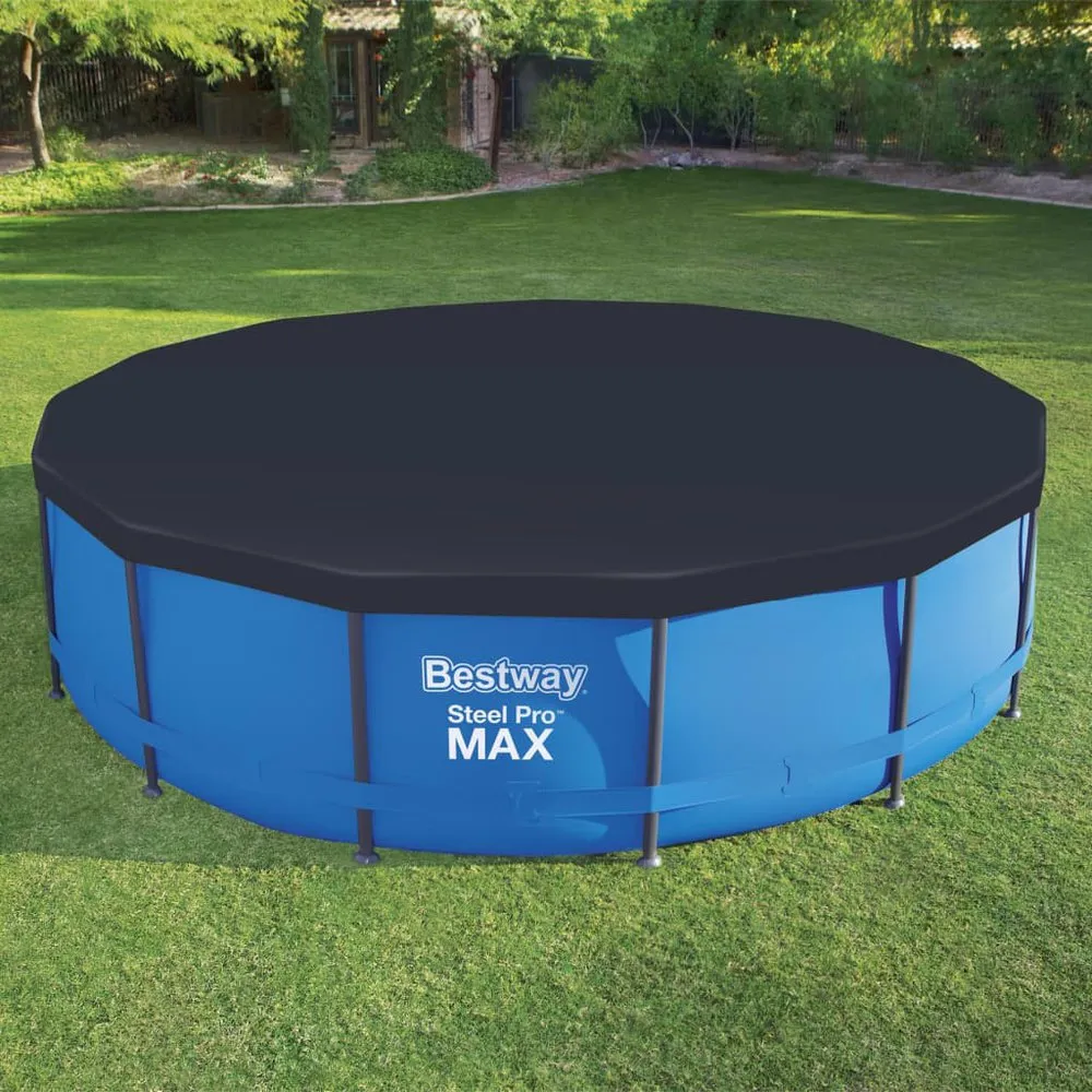 Bestway Flowclear Poolabdeckung 457 Cm, Anthracite, 457cm Bestway Flowclear Poolabdeckung 457 Cm, Anthracite, 457cm