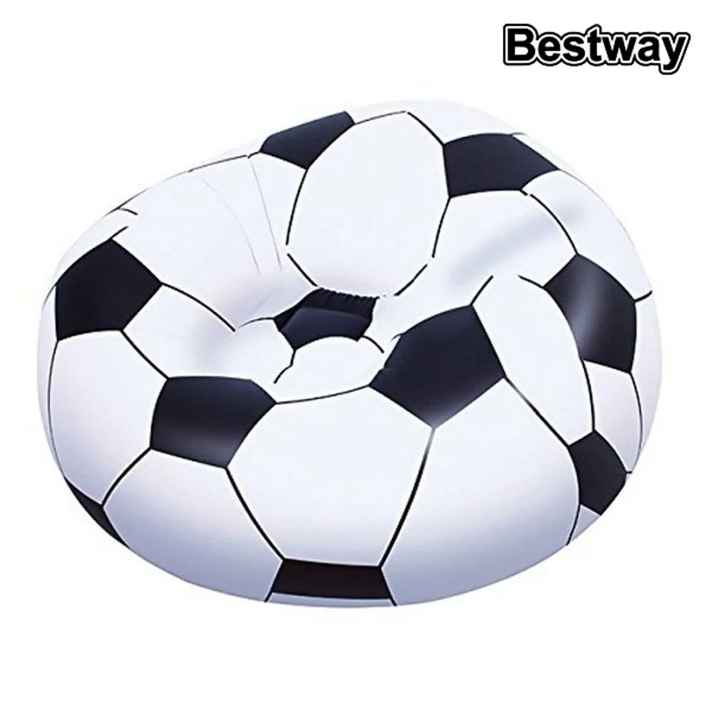 Bestway Football Air Inflatable Sofa Aufblasbares Sofa, White / black, +6Y Bestway Football Air Inflatable Sofa Aufblasbares Sofa, White / black, +6Y