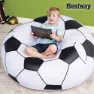 Bestway Football Air Inflatable Sofa Aufblasbares Sofa, White / black, +6Y