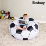 Bestway Football Air Inflatable Sofa Aufblasbares Sofa, White / black, +6Y