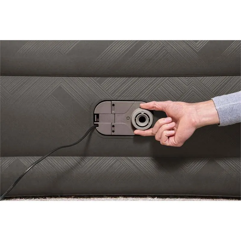 Bestway Fortech Tough Guard Twin Wave-beam Reinforced Doppel-luftbett Mit Eingebauter Pumpe, Beige, 203 x 152 x 46cm Bestway Fortech Tough Guard Twin Wave-beam Reinforced Doppel-luftbett Mit Eingebauter Pumpe, Beige, 203 x 152 x 46cm