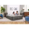 Bestway Fortech Tough Guard Twin Wave-beam Reinforced Doppel-luftbett Mit Eingebauter Pumpe, Beige, 203 x 152 x 46cm