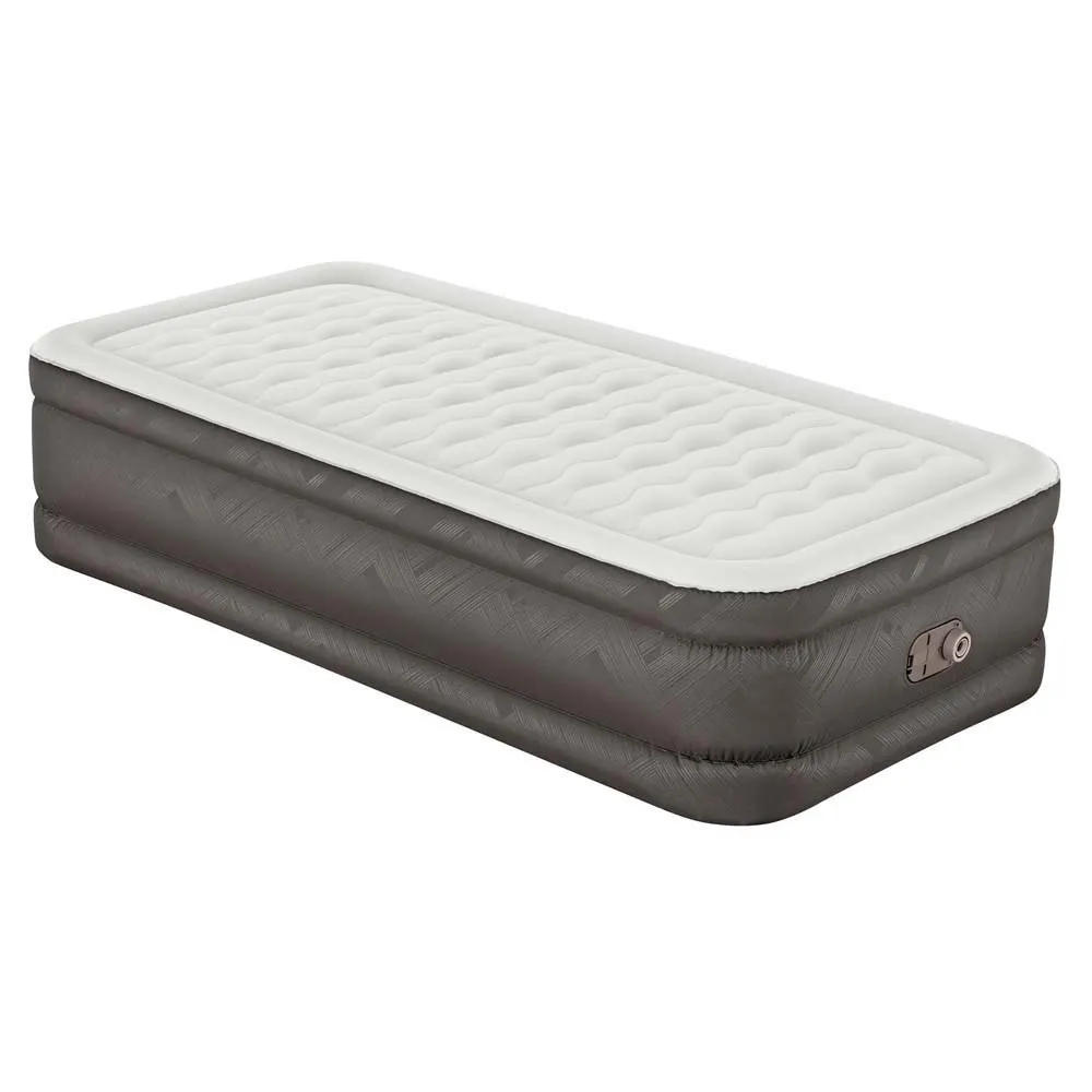 Bestway Fortech Tough Guard Twin Wave-beam Reinforced Einzel-luftbett Mit Eingebauter Pumpe, Beige, 191 x 97 x 46cm Bestway Fortech Tough Guard Twin Wave-beam Reinforced Einzel-luftbett Mit Eingebauter Pumpe, Beige, 191 x 97 x 46cm