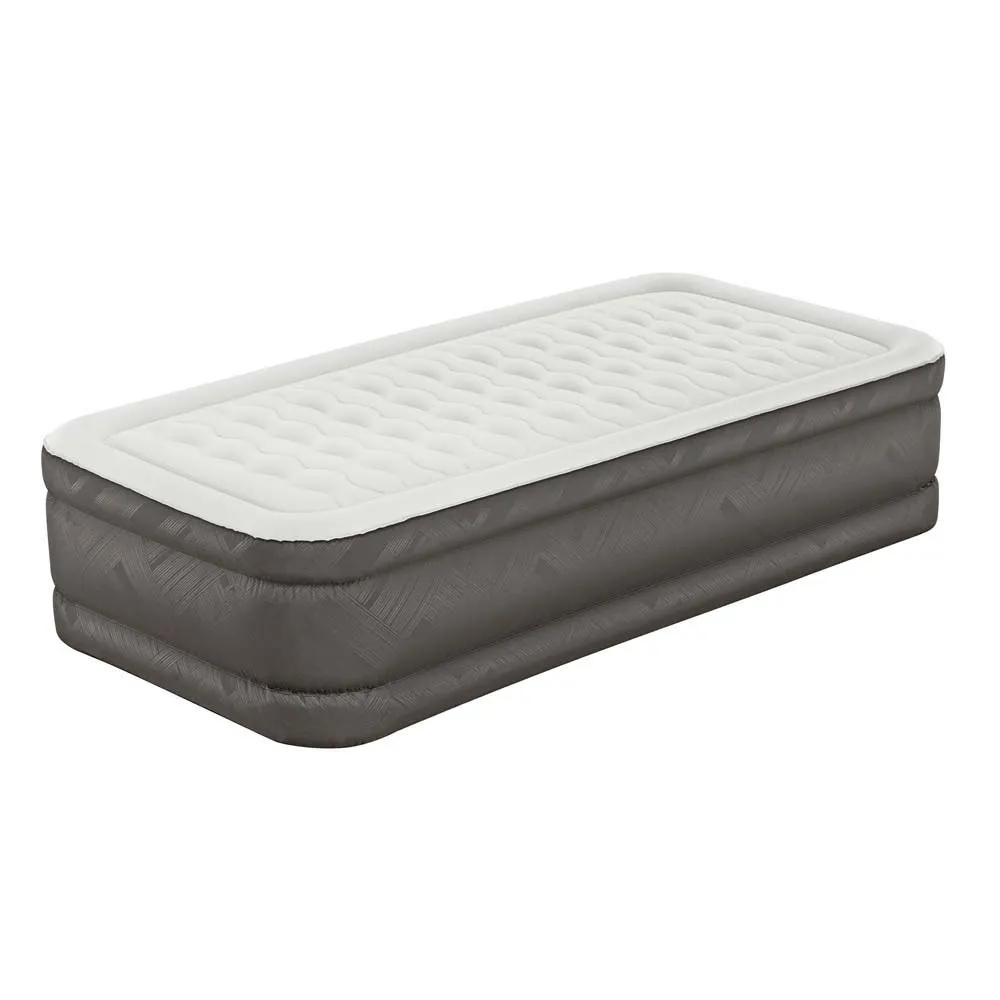 Bestway Fortech Tough Guard Twin Wave-beam Reinforced Einzel-luftbett Mit Eingebauter Pumpe, Beige, 191 x 97 x 46cm Bestway Fortech Tough Guard Twin Wave-beam Reinforced Einzel-luftbett Mit Eingebauter Pumpe, Beige, 191 x 97 x 46cm