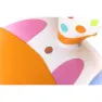 Bestway Goovy Giraffe Sprayer 266x157x127 Cm Ovales Aufstellbecken, Orange / white, 220L