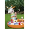 Bestway Goovy Giraffe Sprayer 266x157x127 Cm Ovales Aufstellbecken, Orange / white, 220L