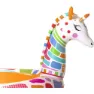 Bestway Goovy Giraffe Sprayer 266x157x127 Cm Ovales Aufstellbecken, Orange / white, 220L