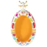 Bestway Goovy Giraffe Sprayer 266x157x127 Cm Ovales Aufstellbecken unisex, Orange / white, 220L