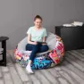 Bestway Graffitti Air Aufblasbares Sofa, Multicolour, 112 x 112 x 66cm