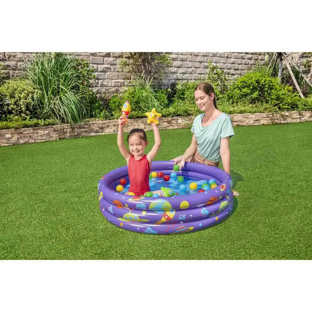 Bestway Intergalactic Surprise 102x25 Cm Runder Aufblasbarer Pool, Multicolour, 101L Bestway Intergalactic Surprise 102x25 Cm Runder Aufblasbarer Pool, Multicolour, 101L
