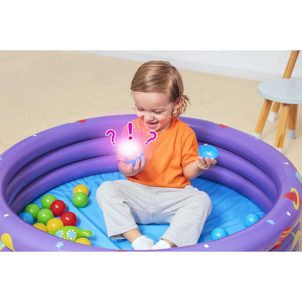 Bestway Intergalactic Surprise 102x25 Cm Runder Aufblasbarer Pool, Multicolour, 101L Bestway Intergalactic Surprise 102x25 Cm Runder Aufblasbarer Pool, Multicolour, 101L