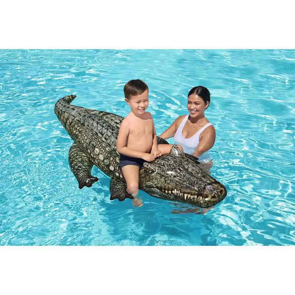 Bestway Krokodil Luftmatratze Für Den Pool, Dark grey / green, 193 x 94cm Bestway Krokodil Luftmatratze Für Den Pool, Dark grey / green, 193 x 94cm